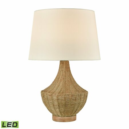 ELK SIGNATURE Rafiq 22'' High 1-Light Outdoor Table Lamp - Natural - Includes LED Bulb D4545-LED